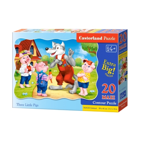 PUZZLE CASTOR 20 MAXI Free Little Pigs